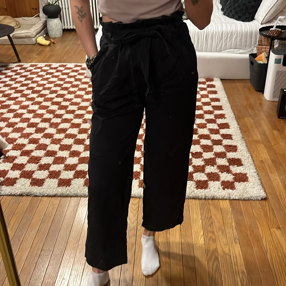 Everlane wide leg tie pants